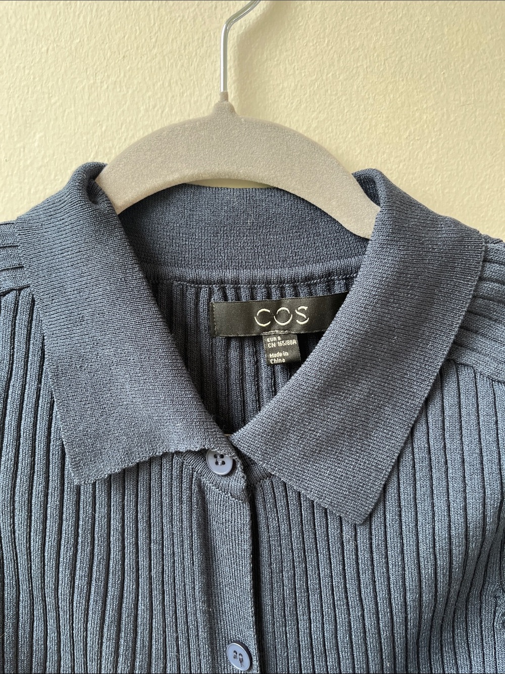 COS Slim Fit Ribbed Cardigan - Picture 4 of 7